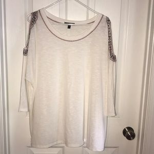 Open shoulder blouse